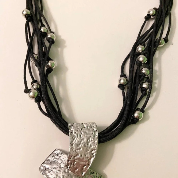 Fashion Necklace Multi Row Layered 24 Inch Statement Piece Necklace - Picture 6 of 12